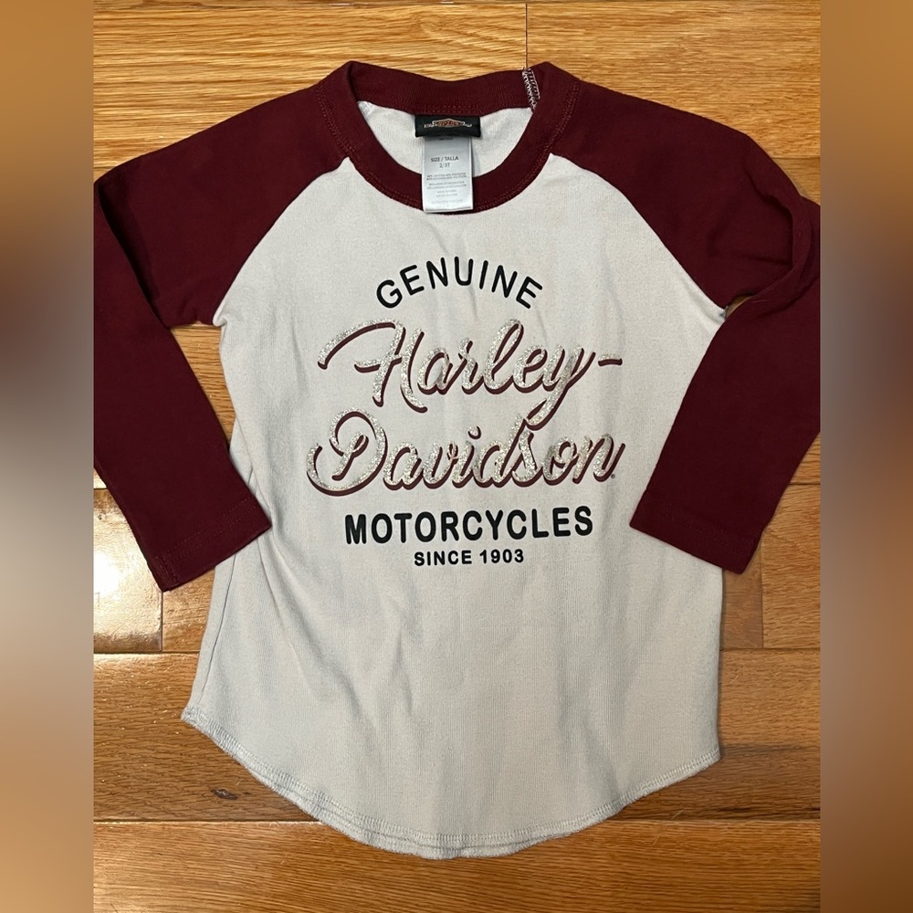 Sparkly Harley-Davidson Shirt - Size 2/3T